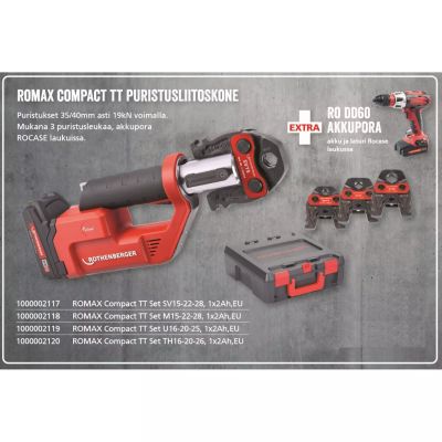PURISTUSKONESARJA ROTHENBERGER COMPACT TT U16-20-25 PURISTUSKONESARJA ROTHENBERGER COMPACT TT U16-20-25