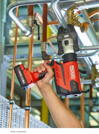 PURISTUSKONE RIDGID RP 350-B SIS. AKKU+2,5AH AKKU+LAUKKU