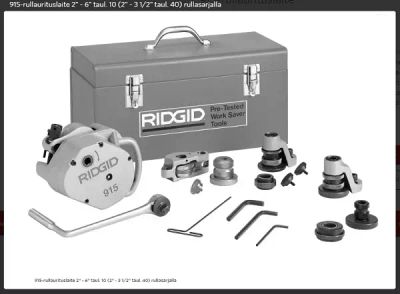RULLAURITUSLAITE RIDGID 915 2"-6"