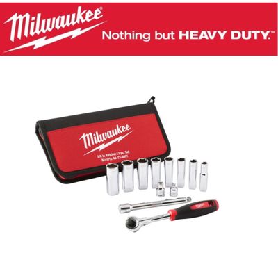 HYLSYSARJA 3/8" 10-19MM 12-OS MILWAUKEE HYLSYSARJA 3/8" 10-19MM 12-OS MILWAUKEE