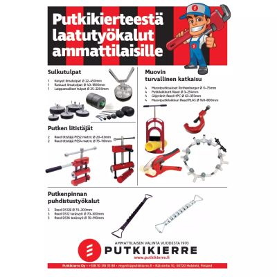 Putkikierre infra työkalut