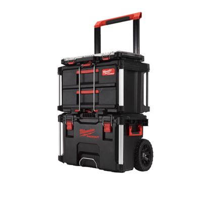 KULJETUSKÄRRY JA 2-OS VETOLAATIKKO MILWAUKEE PACKOUT