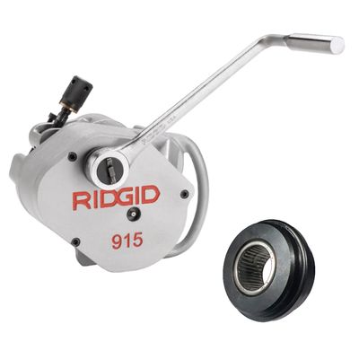 RIDGID 915 KÄSIKÄYTTÖINEN RULLAURITUSLAITE + URITUSRULLASARJA 8"-12"