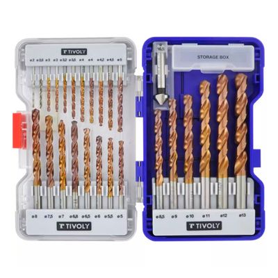 PORANTERÄSARJA TIVOLY HSS-G FUSIO 1-13MM 25-OS. + KÄRKIUPOTIN 15MM PORANTERÄSARJA TIVOLY HSS-G FUSIO 1-13MM 25-OS. + KÄRKIUPOTIN 15MM