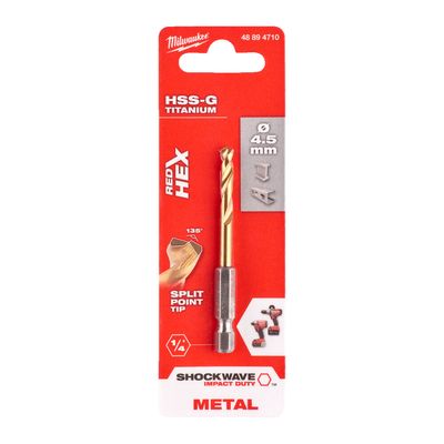 METALLIPORA SW HSS-G TIN 4,5MM MILWAUKEE