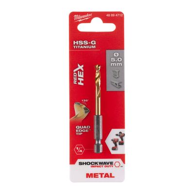 METALLIPORA SW HSS-G TIN 5,0MM MILWAUKEE METALLIPORA SW HSS-G TIN 5,0MM MILWAUKEE