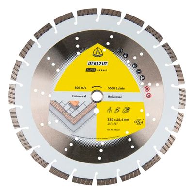 TIMANTTIKATKAISULAIKKA 350MM x 3MM x 25,4MM KLINGSPOR DT 612 UT VAKIO TURBO TIMANTTIKATKAISULAIKKA 350MM x 3MM x 25,4MM KLINGSPOR DT 612 UT VAKIO TURBO