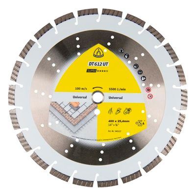 TIMANTTIKATKAISULAIKKA 400MM x 3,6MM x 25,4MM KLINGSPOR DT 612 UT VAKIO TURBO TIMANTTIKATKAISULAIKKA 400MM x 3,6MM x 25,4MM KLINGSPOR DT 612 UT VAKIO TURBO