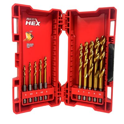 METALLIPORASARJA 3-10MM HSS-G TIN 10-OS BIT MILWAUKEE SHOCKWAVE METALLIPORASARJA 3-10MM HSS-G TIN 10-OS BIT MILWAUKEE SHOCKWAVE