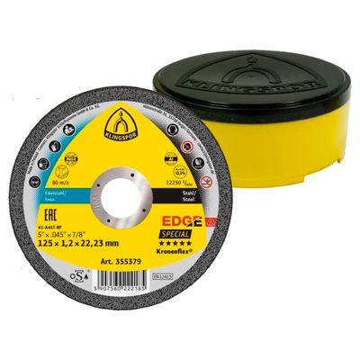 KATKAISULAIKKA 125MM x 1,2MM x 22,23MM SUORA KLINGSPOR EDGE