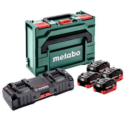 AKKUSARJA CAS 18V AKKU 4x8AH LIHD + PIKALATURI ASC 145 METABO AKKUSARJA CAS 18V AKKU 4x8AH LIHD + PIKALATURI ASC 145 METABO