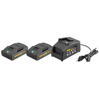 AKKUSARJA REMS POWER-PACK 22V - 2x2,5AH + Laturi 90W AKKUSARJA REMS POWER-PACK 22V - 2x2,5AH + Laturi 90W