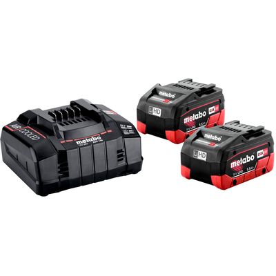 AKKUSARJA CAS 18V 2x5,5AH LIHD + PIKALATURI ASC 145 METABO AKKUSARJA CAS 18V 2x5,5AH LIHD + PIKALATURI ASC 145 METABO