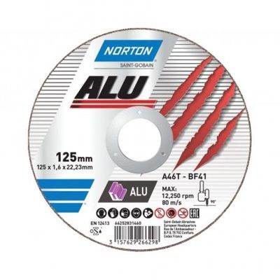 KATKAISULAIKKA 125X1,0X22 NORTON ALU KATKAISULAIKKA 125X1,0X22 NORTON ALU