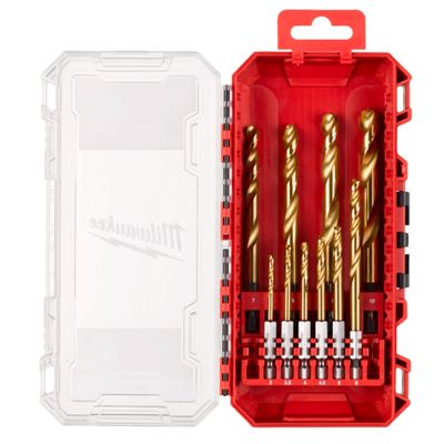 METALLIPORASARJA 3-10MM MILWAUKEE RED HEX HSS-G TIN 10-OS. METALLIPORASARJA 3-10MM MILWAUKEE RED HEX HSS-G TIN 10-OS.