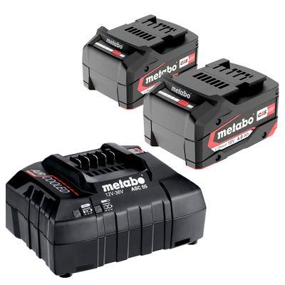 AKKUSARJA CAS 18V 2x4AH LI-ION + LATURI ASC 55 METABO AKKUSARJA CAS 18V 2x4AH LI-ION + LATURI ASC 55 METABO