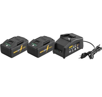 AKKU- JA LATURIPAKETTI REMS POWER PACK 22V SIS. PIKALATURI JA 2X5,0AH AKKUA