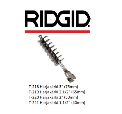AVAUSKÄRKI 16MM RIDGID T-218 HARJAKÄRKI 75MM AVAUSKÄRKI 16MM RIDGID T-218 HARJAKÄRKI 75MM