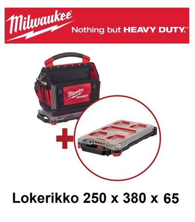 AVOPAKKI 40CM MILWAUKEE PACKOUT + SLIM LOKERIKKO AVOPAKKI 40CM MILWAUKEE PACKOUT + SLIM LOKERIKKO