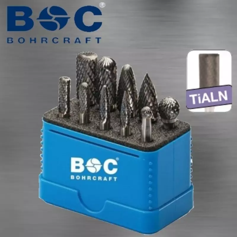 KOVAMETALLIVIILASARJA 6MM 10-OS BOHRCRAFT MULTIBOX B/C/D/F/G 6MM+12MM/6MM Z3-X TiALN