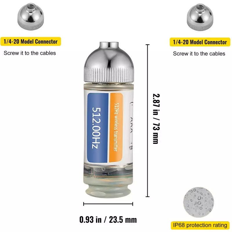 VUOKRALAITE ETÄLÄHETIN 512HZ (UNC 1/4\"-20 JA 5/8\") IP68